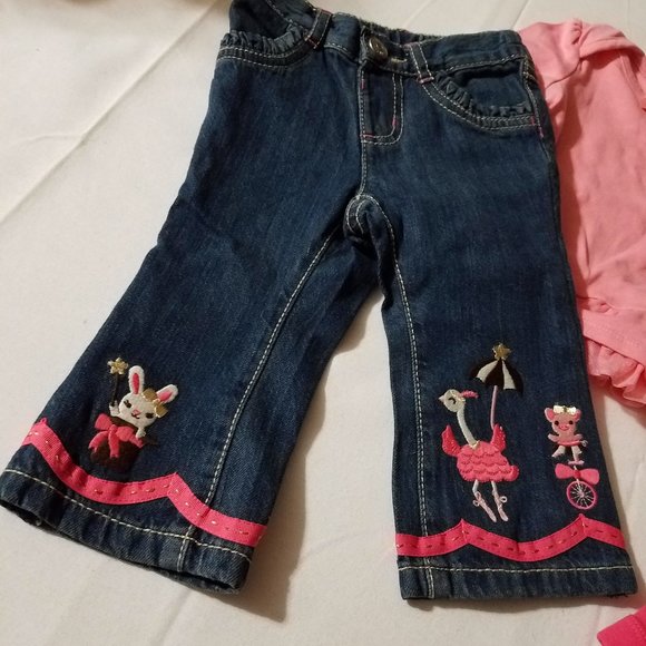 Gymboree Star of the Show NWT 6-12 month Leggings, Jeans & shirt. - Picture 3 of 3